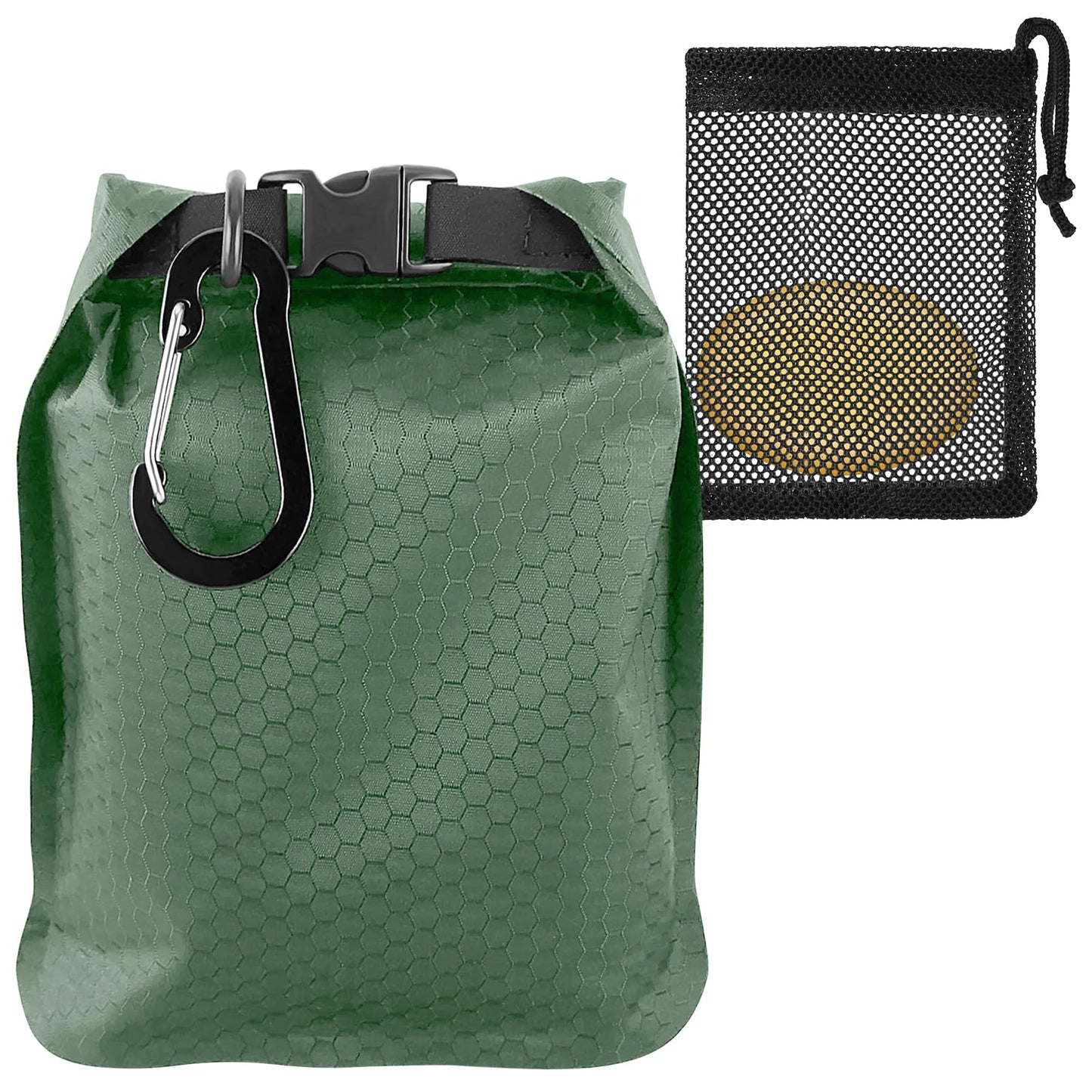 pochette porte savon vert