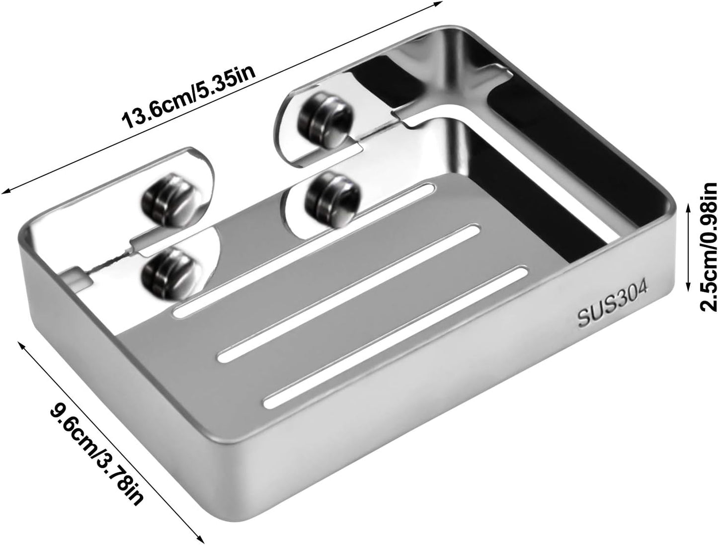 porte savon a ecrou inox