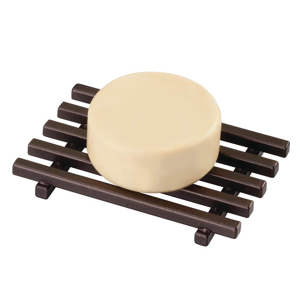 porte savon avec grille argente