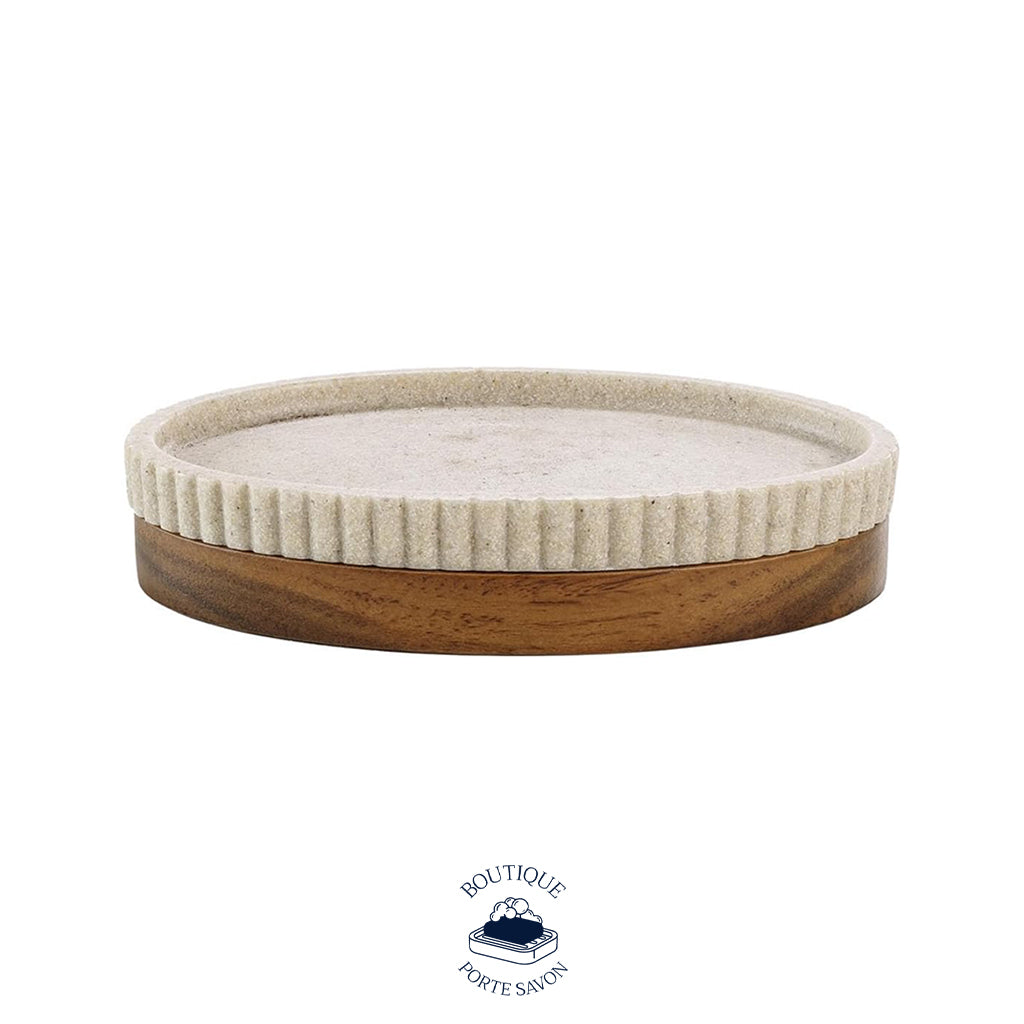 porte savon beige