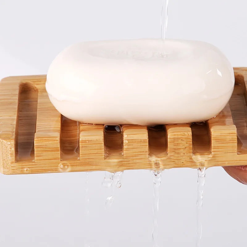 porte savon douche bois salle de bain