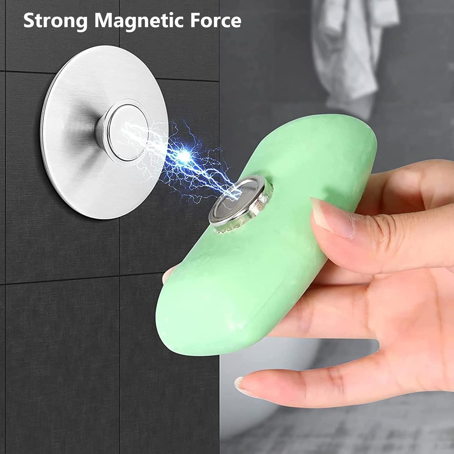 porte savon douche magnetique salle de bain