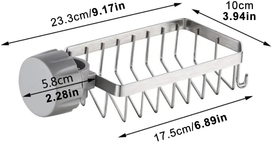porte savon douche sans perçage dimension