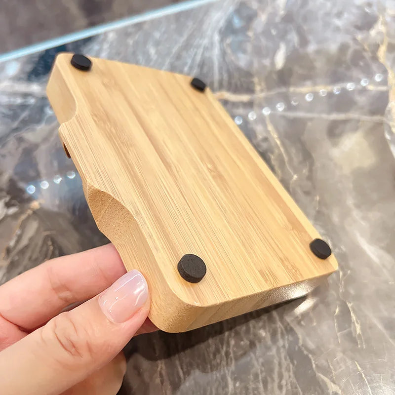 porte savon en bois artisanal salle de bain
