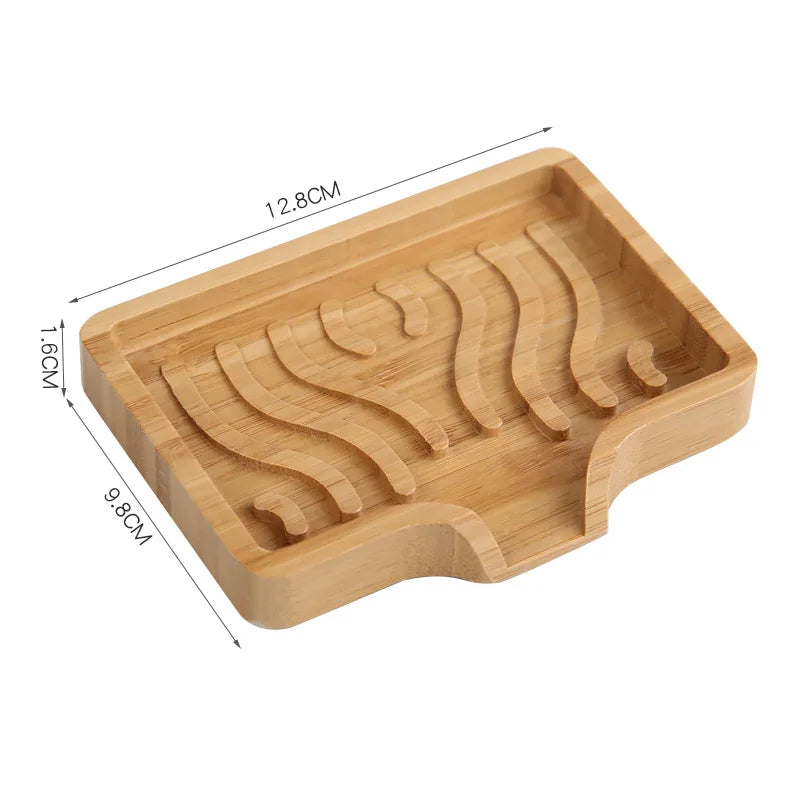 porte savon en bois artisanal toilette