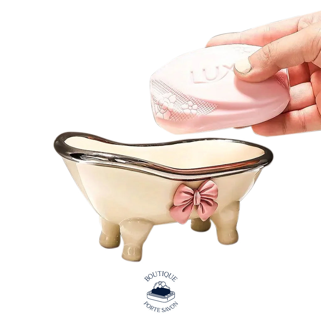 porte savon forme baignoire