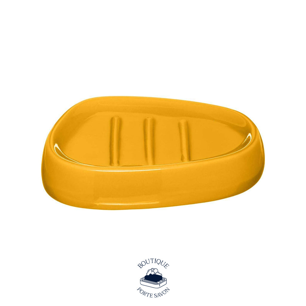 porte savon jaune