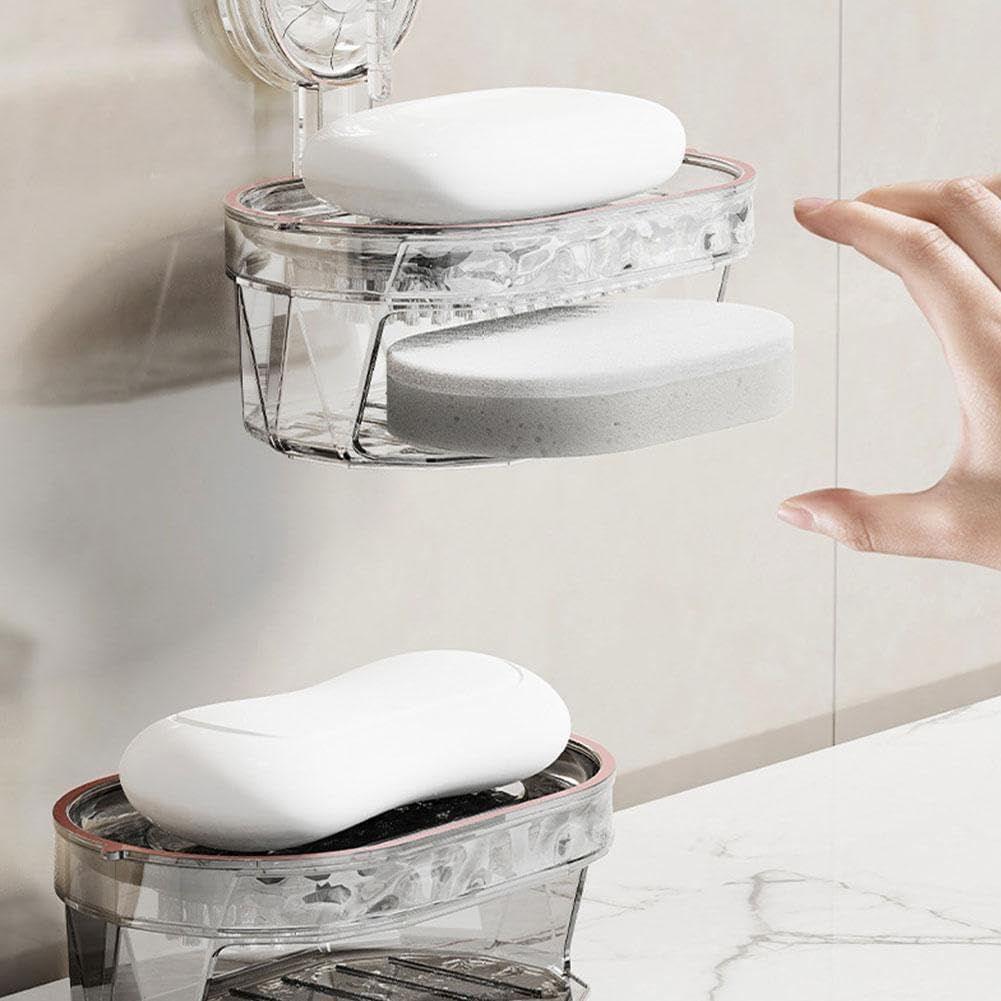 porte savon mural retro salle de bain