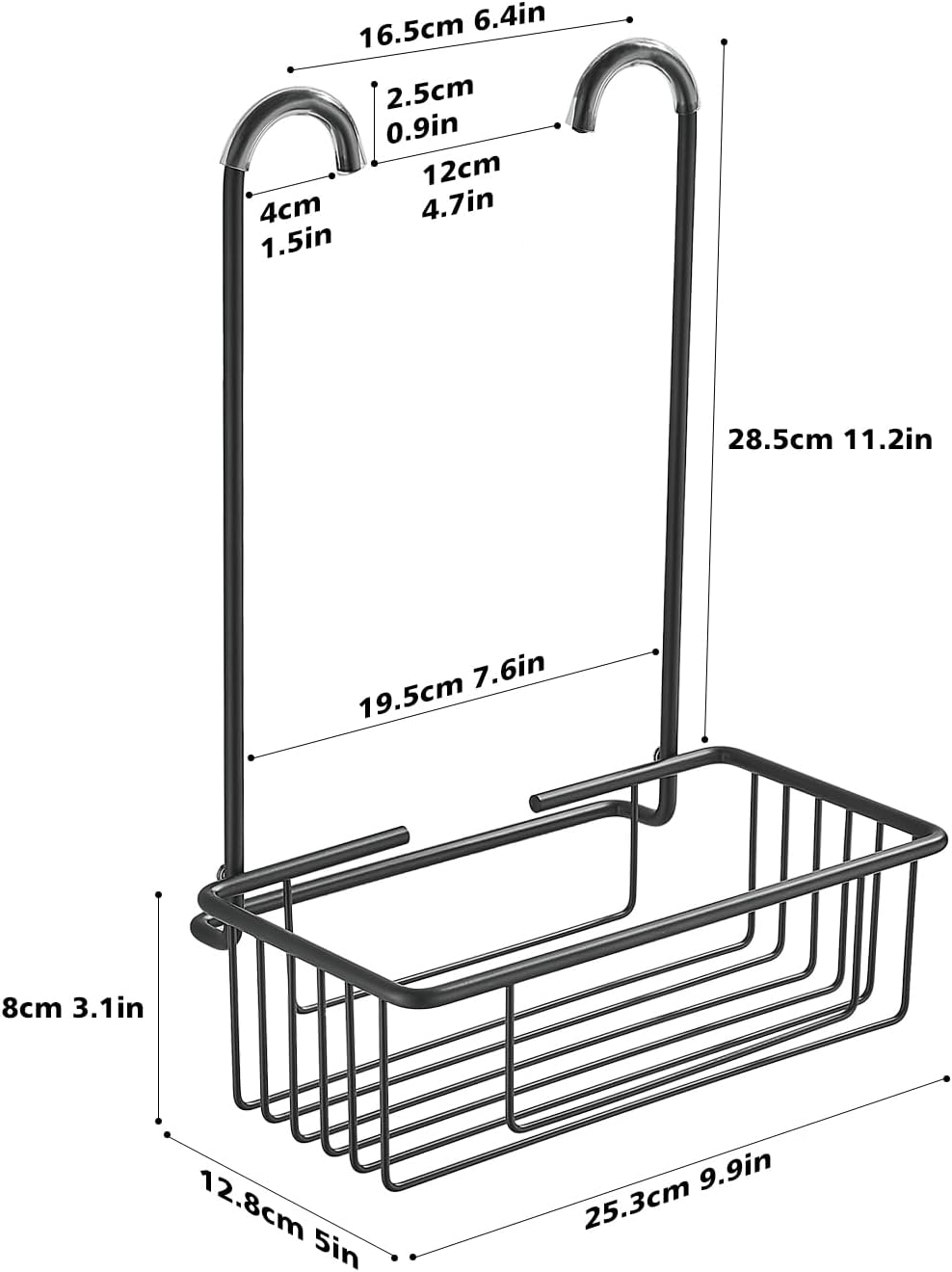 porte savon solide douche dimension
