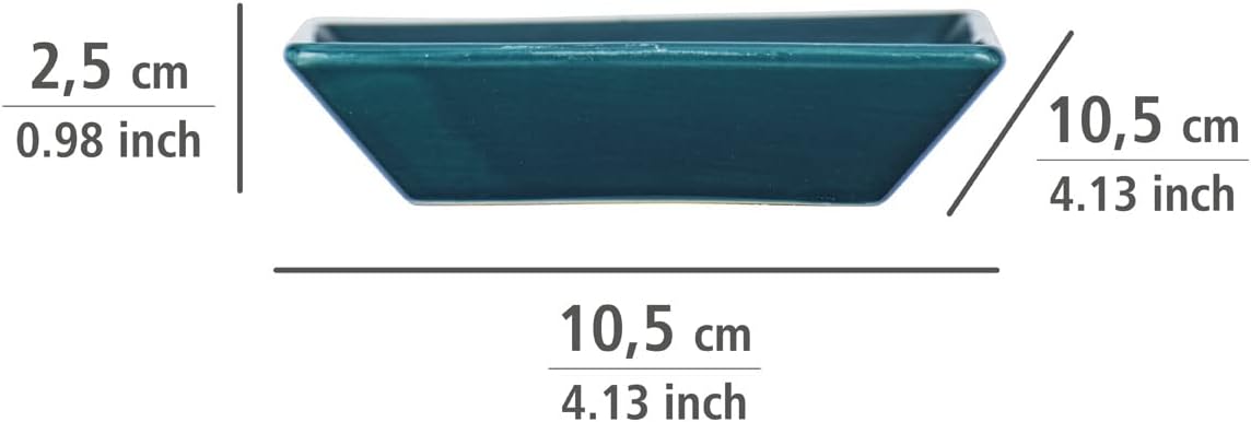 porte savon turquoise bleu