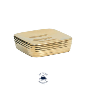Porte savon or
