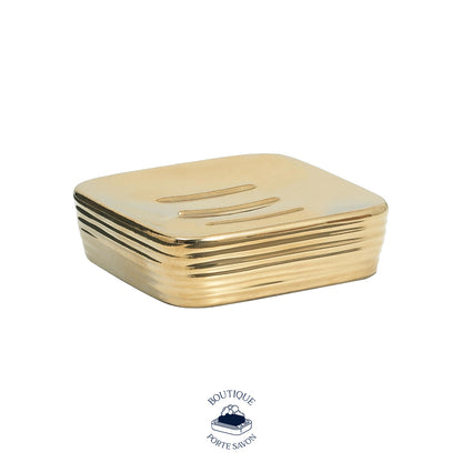 Porte savon or