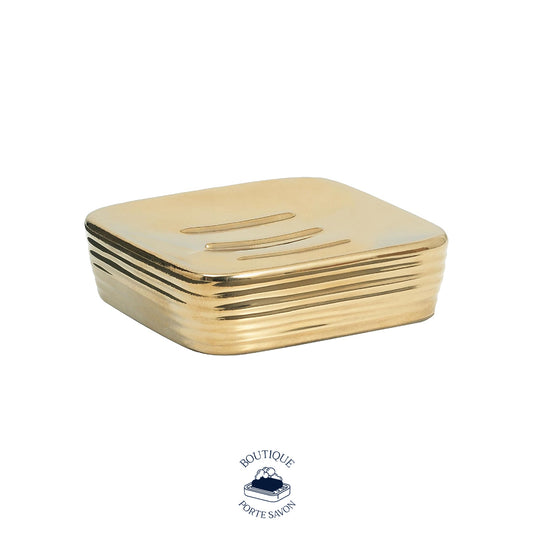 Porte savon or
