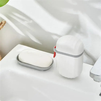 boite porte savon voyage blanc
