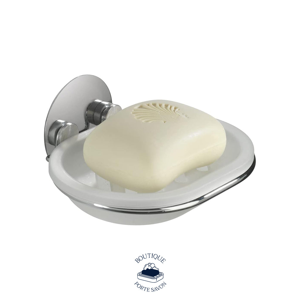 porte savon argent