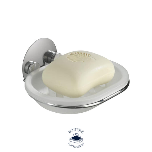 porte savon argent