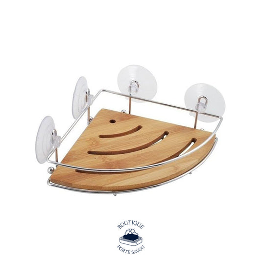 porte savon bamboo ventouse