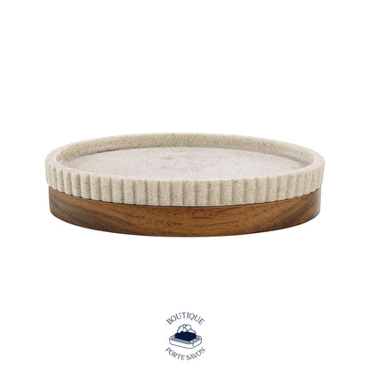 porte savon beige