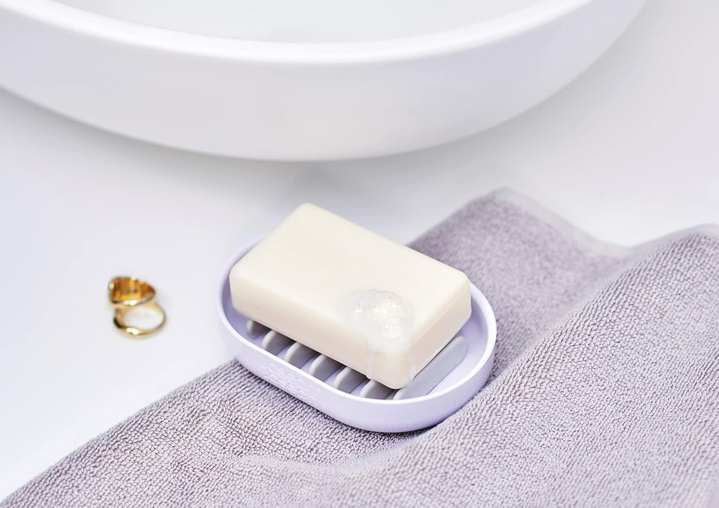 porte savon blanc egouttage rapide