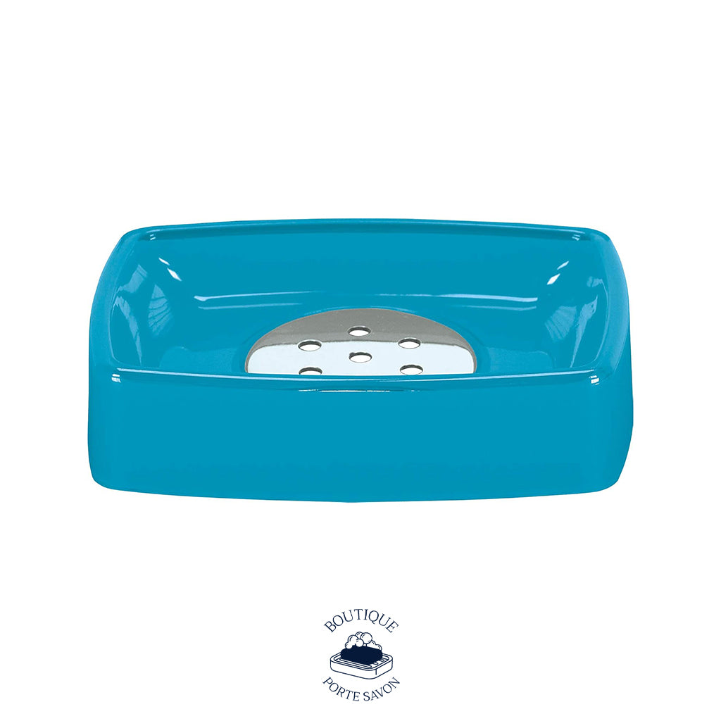 porte savon bleu turquoise