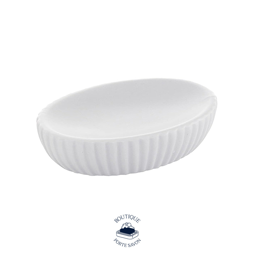 porte savon ceramique blanc