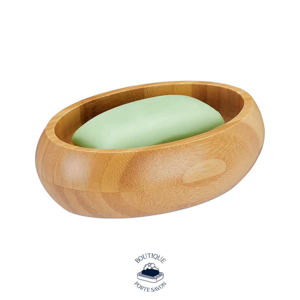 porte savon design bois