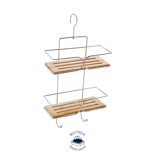 porte savon douche bambou