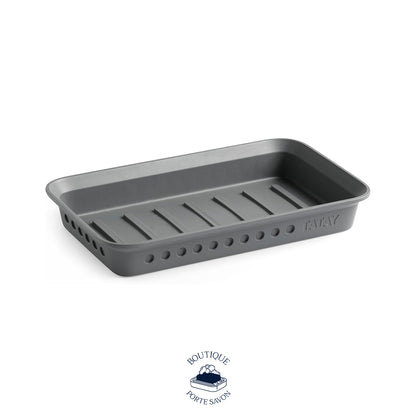 porte savon gris