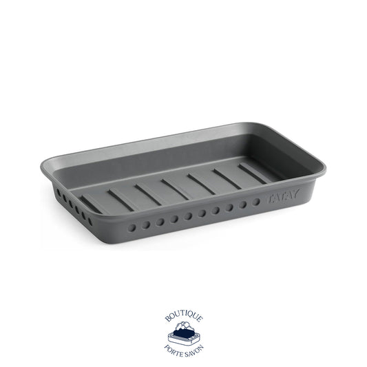 porte savon gris