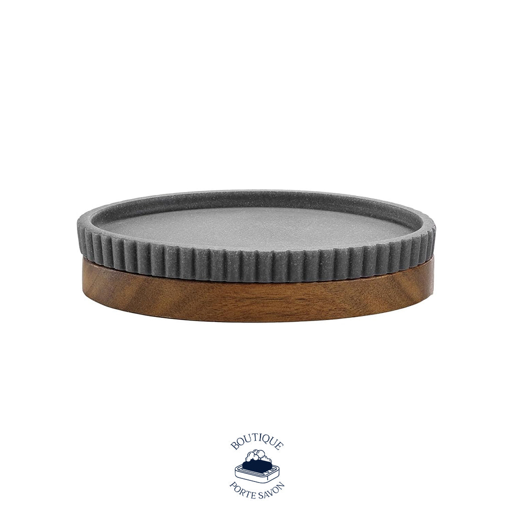 porte savon gris anthracite