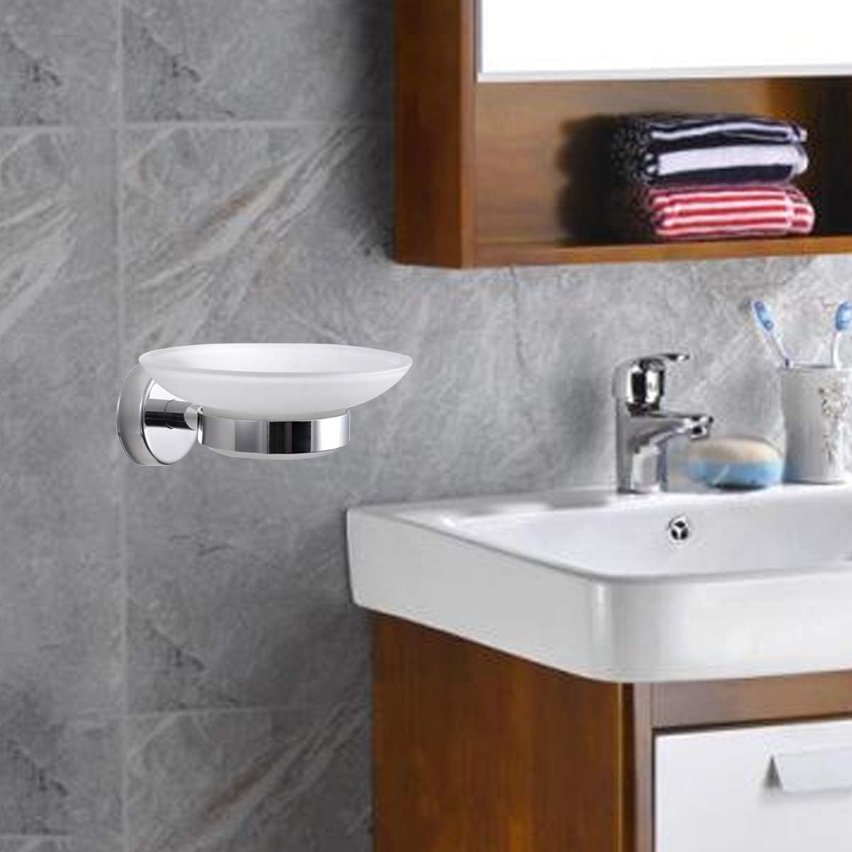 porte savon mural professionnel salle de bain acier