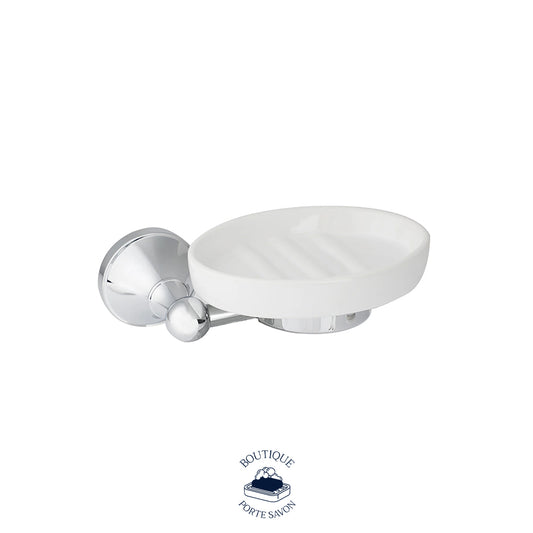 porte savon porcelain mural blanc