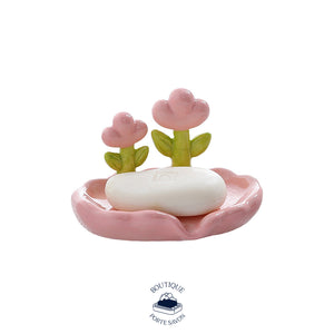 porte savon rose wc