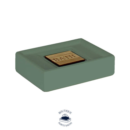 porte savon solide vert