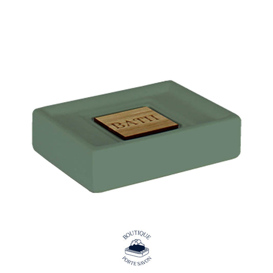 porte savon solide vert