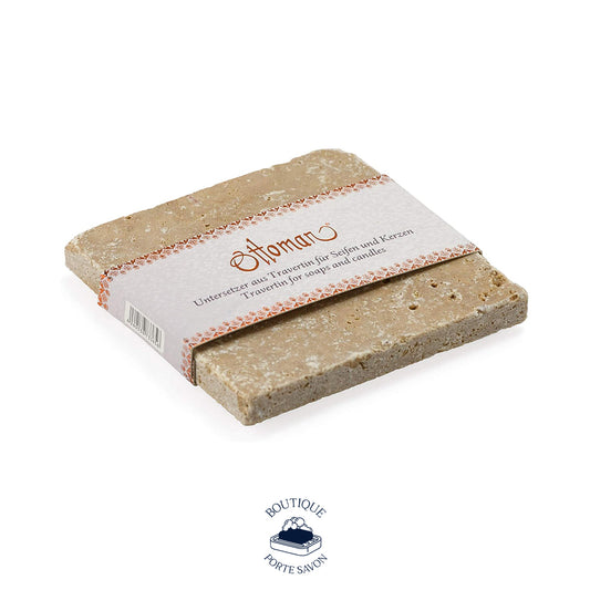 porte savon travertine