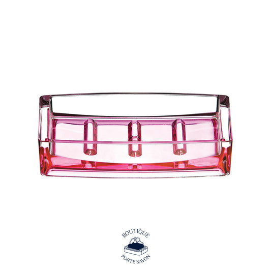 porte savon verre transparent